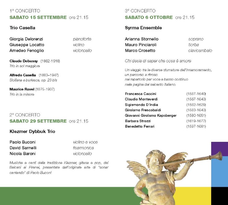 I Concerti della Chiesa dei Batù -SETTEMBRE - OTTOBRE 2018 48ª Edizione GIAVENO