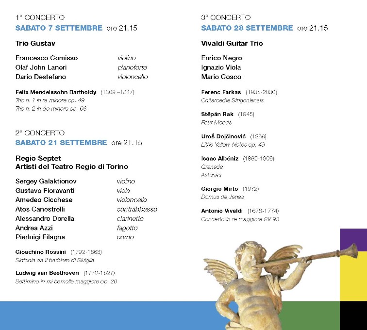 I Concerti della Chiesa dei Batù -SETTEMBRE - OTTOBRE 2019 - 49ª Edizione GIAVENO
