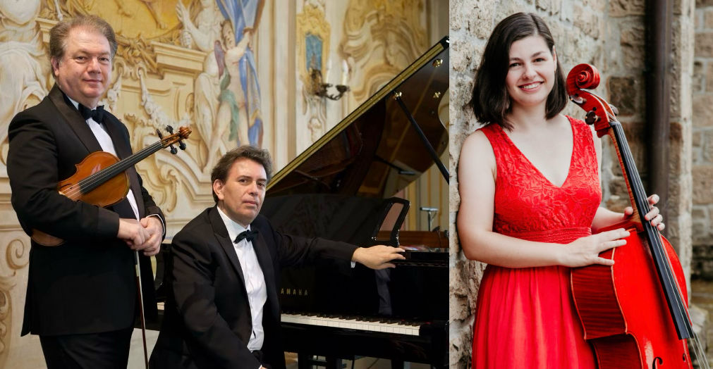 foto del TRIO AṢKIN -STEPHAN - ISSOGLIO Sabato 13 settembre 2025 Chiesa dei Batù , ore 21.15 Interpreti: Cihat Aşkin /violino Pauline Stephan /violoncello Roberto Issoglio / pianoforte